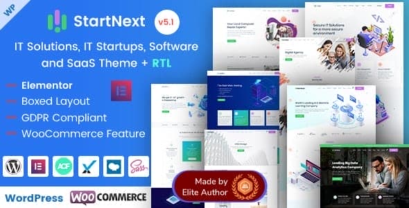Startnext Wordpress Theme For It Startup &Amp; Technology Services