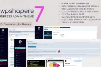Wpshapere Wordpress Admin Theme