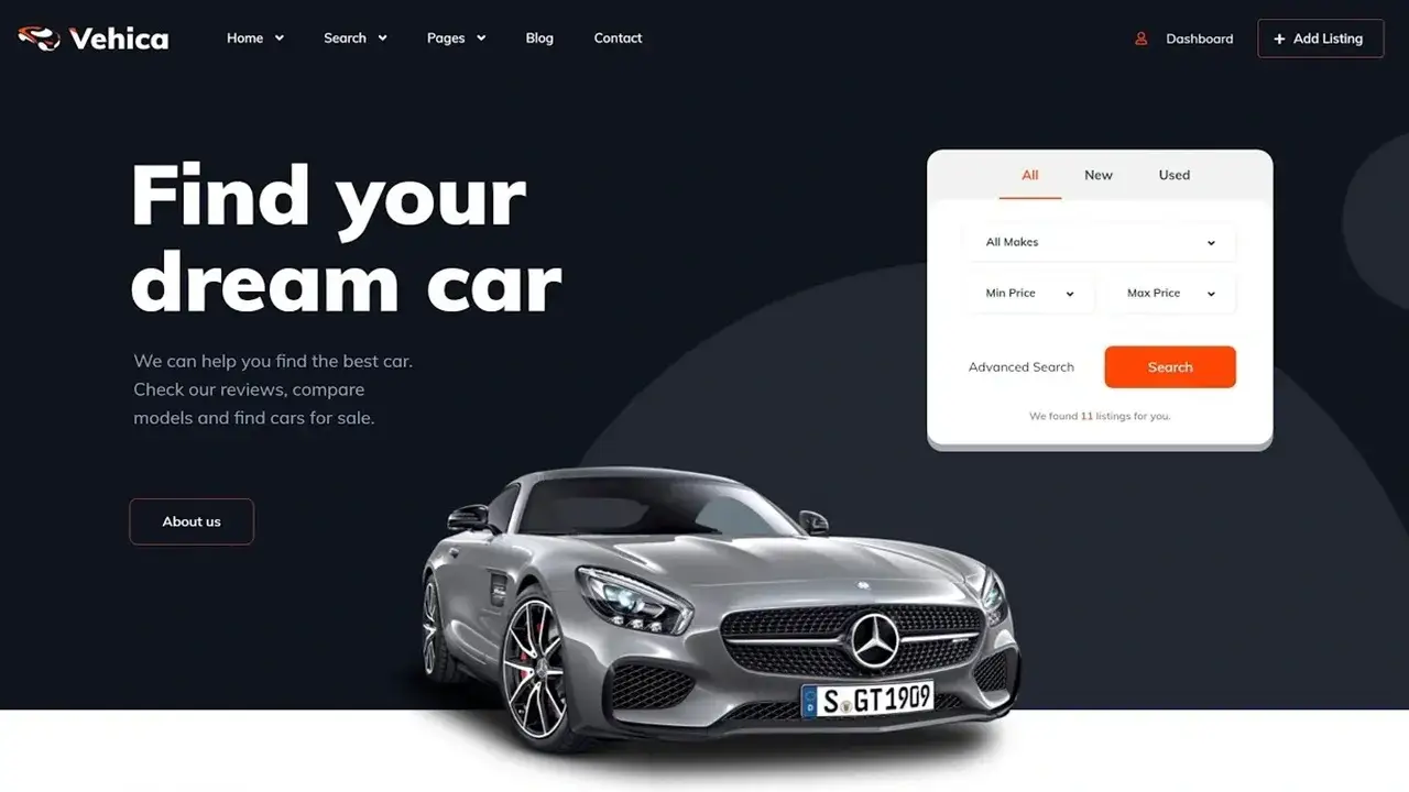 Vehica Car Dealer Wordpress Theme Featured Image